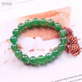 Green Strawberry Quartz Crystal Beads Bracelet 7-10mm