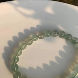 Green Strawberry Quartz Crystal Round Beads Bracelet 7mm 8mm