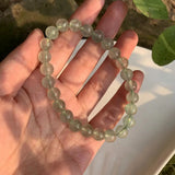 Green Strawberry Quartz Crystal Round Beads Bracelet 7mm 8mm