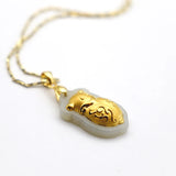 Natural Hetian Jade Necklace Pendant 24k Insect Shape Fine Jewelry Hot