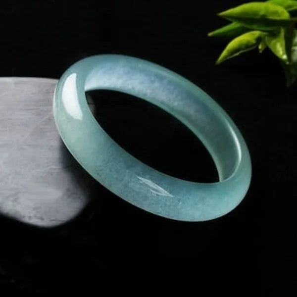 Natural Ice Jade Bangle Bracelet Charm Jewellery for Her Men
