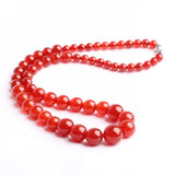 Natural Jade Beaded Chokers Necklaces For Women Real Chalcedony Stone