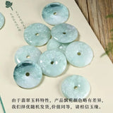 Natural Jade Donut Pendant Chinese Jades Stone Jewellery