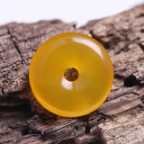 Natural Jade Donut Pendant Women Charms Jewellery Real Chinese Jades Stone Acces