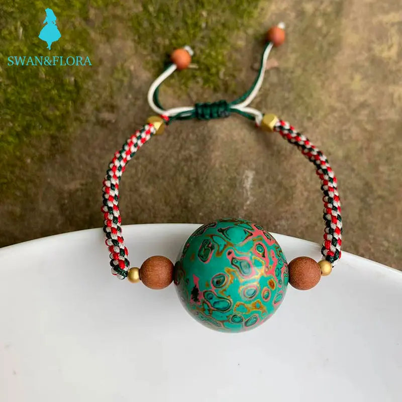 Natural Lacquer Beads Bracelet Crystal Gift Woman AAAAA
