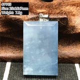 Aquamarine Pendant Jewelry Silver Gemstone AAAAA