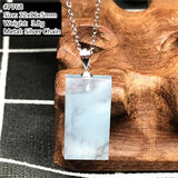 Aquamarine Pendant Jewelry Silver Gemstone AAAAA