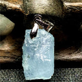 Ocean Aquamarine Pendant Necklace 16x11x8mm