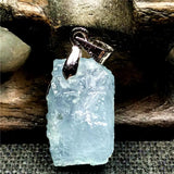 Ocean Aquamarine Pendant Necklace 16x11x8mm