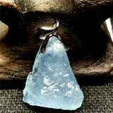 Ocean Aquamarine Pendant Silver 16x15x9mm Stone AAAAA
