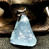 Ocean Aquamarine Pendant Silver 16x15x9mm Stone AAAAA