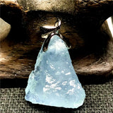 Ocean Aquamarine Pendant Silver 16x15x9mm Stone AAAAA