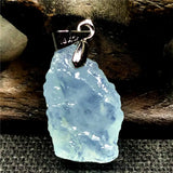 Natural Ocean Aquamarine Pendant 20x11x7mm Beads Clear Gemstone AAAAA
