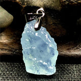 Natural Ocean Aquamarine Pendant 20x11x7mm Beads Clear Gemstone AAAAA