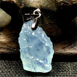 Natural Ocean Aquamarine Pendant 20x11x7mm Beads Clear Gemstone AAAAA