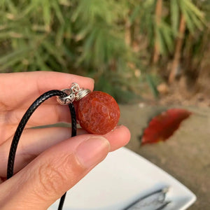 Natural Old Agate Pendant Necklace Gemstone Women Healing AAAAA High Jewelry