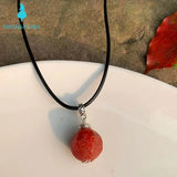 Natural Old Agate Pendant Necklace Gemstone Women Healing AAAAA High Jewelry
