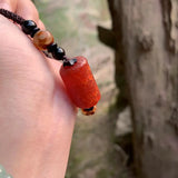 Natural Old Agate Pendant Necklace AAAAA High Jewelry