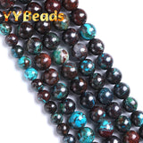 Peru Phoenix Turquoise Stone Beads Round Spacer Loose Beads 6-8mm