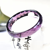 Purple Amethyst Quartz Women Bangle Bracelet 62mm AAAAAA