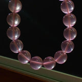Rose Quartz Star Light Bracelet Woman Mozambique Stretch Crystal Beads