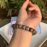 Natural Ruby Beads Bracelet Crystal Gift Woman Jewelry