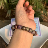 Natural Ruby Beads Bracelet Crystal Gift Woman Jewelry