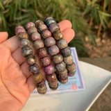 Natural Ruby Beads Bracelet Crystal Gift Woman Jewelry