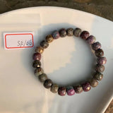 Natural Ruby Beads Bracelet Crystal Gift Woman Jewelry