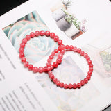 Rhodonite Round Beads For Quartz Rhodochrosite Bracelet