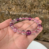 Natural 7 Stone Bracelet Crystal Gift Women Gemstone Semi Precious Jewelry