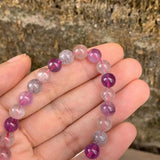 Natural 7 Stone Bracelet Crystal Gift Women Gemstone Semi Precious Jewelry