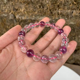 Natural 7 Stone Bracelet Crystal Gift Women Gemstone Semi Precious Jewelry
