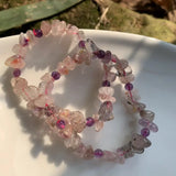 Natural 7 Stone Bracelet Crystal Gift Women Gemstone Jewelry