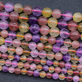 Heptacrystal Stone Beads 6/8/10MM Round Loose Crystal Beads DIY Bracelet