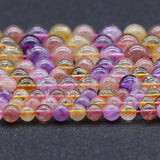 Heptacrystal Stone Beads 6/8/10MM Round Loose Crystal Beads DIY Bracelet