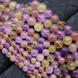 Heptacrystal Stone Beads 6/8/10MM Round Loose Crystal Beads DIY Bracelet