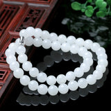 Natural Jade Beaded Necklace for Women Fine Jewelry