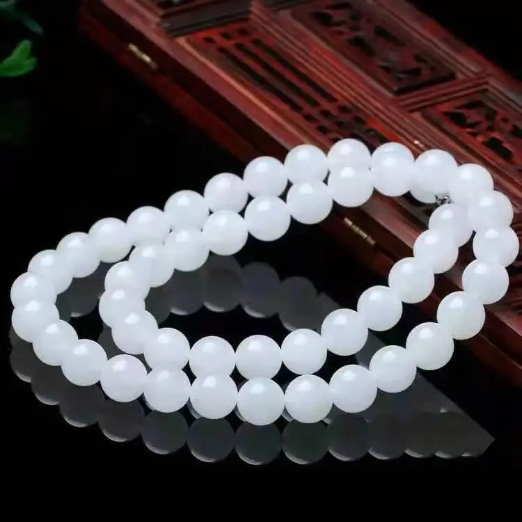 Natural Jade Beaded Necklace for Women Fine Jewelry