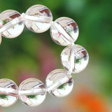 Clear Quartz Round Beads Bracelet 8-20mm Women Stretch AAAAAA