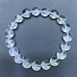 Rutilated Quartz Crystal Bracelet Snow Clear Beads 8mm 10mm AAAAAA