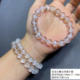 Rutilated Quartz Crystal Bracelet Snow Clear Beads 8mm 10mm AAAAAA
