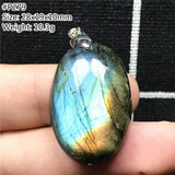 Yellow Light Labradorite Pendant Jewelry Oval Crystal Silver Beads Moonstone