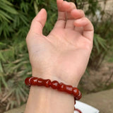 Natural Agate Buddha Bracelet Crystal Jewelry Gift for Women