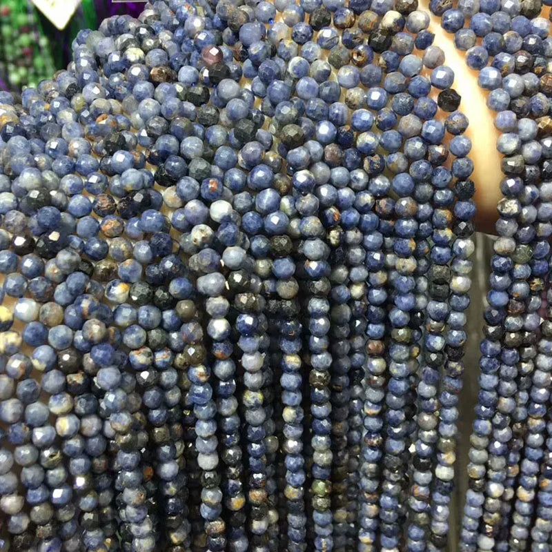 Natural Sapphire 2mm Round Beads for Jewelry Making