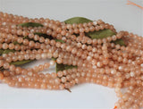 Orange Sunstone Women Lady Bracelet Necklace DIY Beads Jewelry 6mm