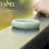 Emerald Floating Flower Round Carving Jade Bracelet