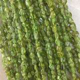 Peridot Gemstone Olivine Stone Round Spacer Beads for Jewelry Making