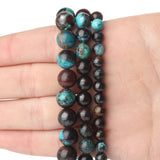 Peru Phoenix Turquoises Round Stone Beads for Jewelry Making