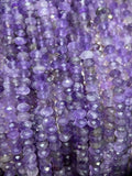 Pink Purple Faceted Gemstone Beads 4x6mm for DIY Jewelry Making